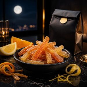 不含酒精的柑橘果皮糖商品示意圖